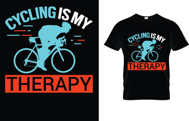 Cycling Is My Therapy T-Shirt