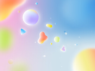 Abstract pattern illustration featuring glowing metallic wavy liquid b