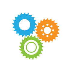 Gear Logo Template vector icon illustration design
