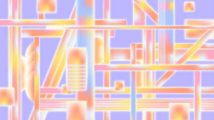 Abstract background illustrations of various lines and geometric shape