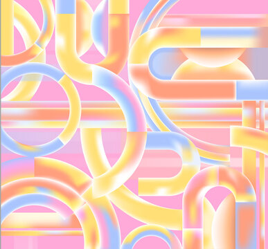 Abstract background illustrations of various lines and geometric shape