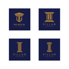 Column Logo vector symbol Template