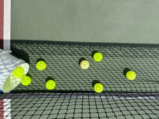 Pickleballs by the Net