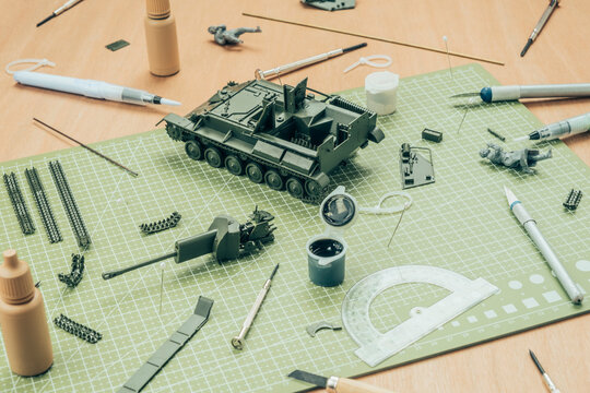 cutting mar with tank replica 