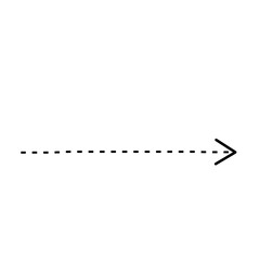 dotted line black arrow design © narinrin