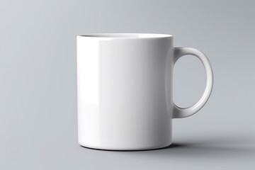 Realistic white cup mockup 3d render ai generated
