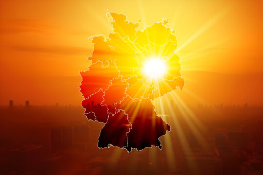 Sommer und Deutschland bei einer Hitzewelle