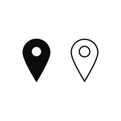 Gps Location icon on white background