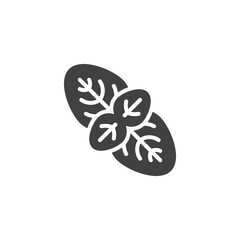 Oregano leaf vector icon
