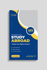 Study Abroad Facebook and Instagram Story Template