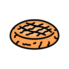 peanut butter cookies food snack color icon vector. peanut butter cookies food snack sign. isolated symbol illustration