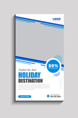 Travel and Tourism Facebook and Instagram Story Template