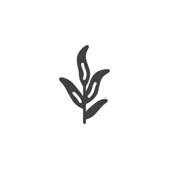 Tarragon herb vector icon