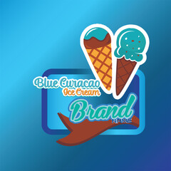 Banner sticker or label for various food packaging
