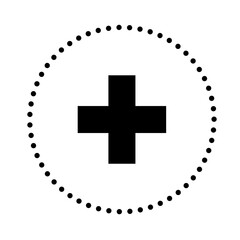 Fototapeta premium add file icon upload file icon with circle dotted frame 