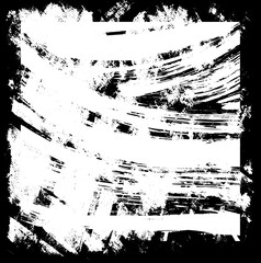 Grunge black and white texture. Vector monochrome background. The screensaver is scratched and cracked. Old worn surface