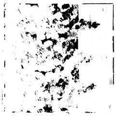 Naklejka premium Black and white grunge. Abstract monochrome vector texture. Dirty chaotic pattern of scratches, cracks, stains. Surreal background