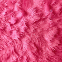 pink fur background texture. Generative Ai