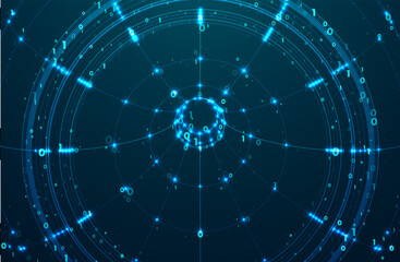 Abstract global technology background.