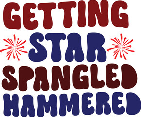 Retro 4th of July SVG design cut files