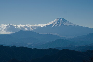 Fototapeta na wymiar Fuji from Mitosan