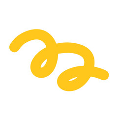 abstract cute swirl line element