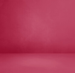 Empty magenta pink concrete interior background