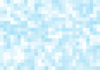 Abstract dark and light blue colors mosaic for the background and backdrop. Graphic design with square shapes pattern concept. Blue background.
