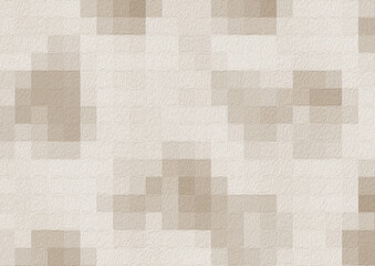 Abstract dark and light brown colors mosaic for texture background and backdrop. Graphic design with square shapes pattern concept. Brown background.