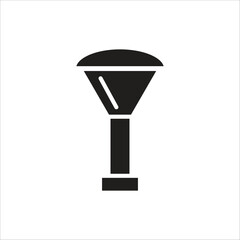 garden lamp vector icon logo template