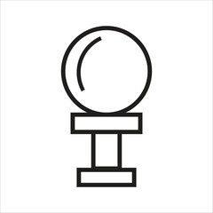 garden lamp vector icon logo template