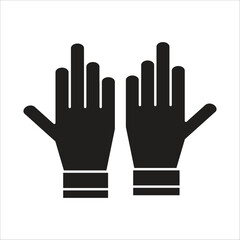 Obraz premium glove icon logo template vector