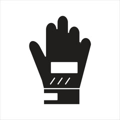 glove icon logo template vector