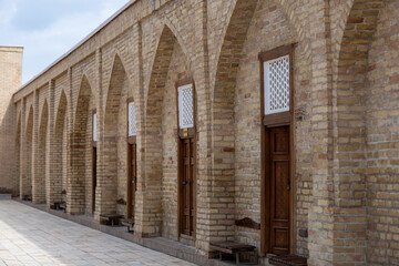 many door in a arch of uzbekistan