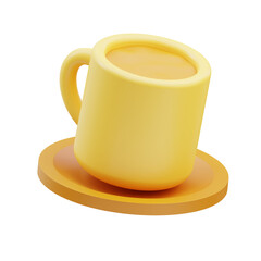Coffee mug Father day 3D Illustration