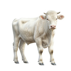 charolais cow isolated