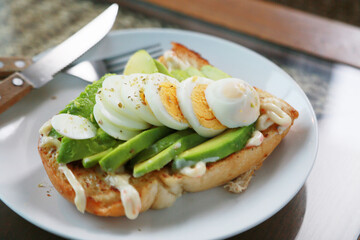 Breakfast get served in the morning in the restaurant or the cafe. Food and drink set made by chef and served with hot drink. Healthy food or junk food was select by people.