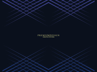 Premium background design with diagonal dark blue stripes pattern. Vector horizontal template, for digital lux business banner, contemporary formal invitation, luxury voucher, gift certificate, etc.