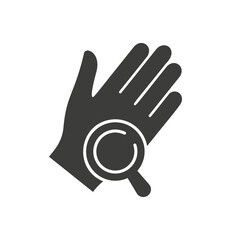 Fototapeta premium Skin treatment glyph icon on white background. Vector illustration.