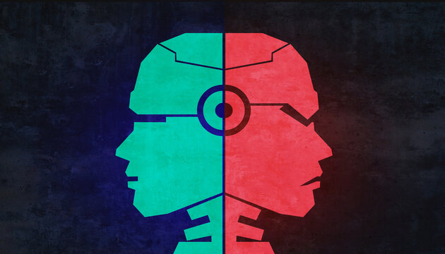 Good Bot Bad Bots and chatbot as a social Botnet or search engine fraud and internet vulnerability website monitoring and site scraping or spam and Malware on the web