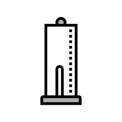 paper towel holder color icon vector. paper towel holder sign. isolated symbol illustration