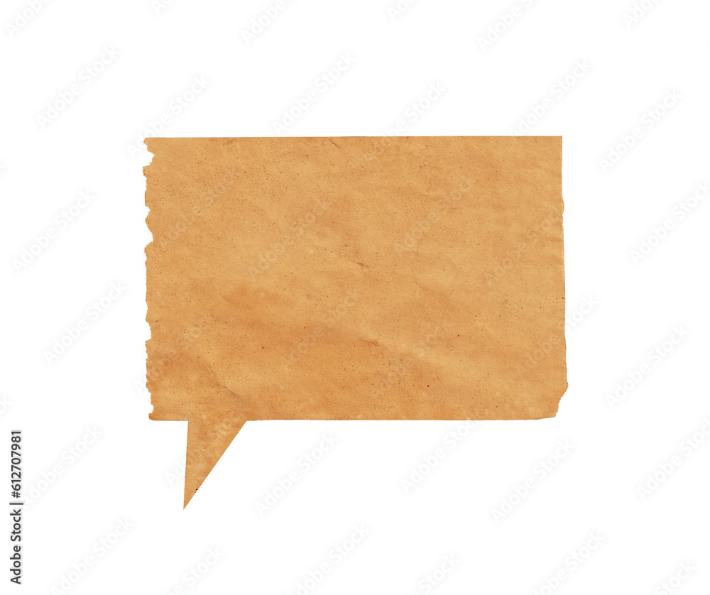 Aufkleber old paper speech text shape copy space