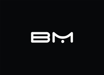 BM abstract logo design and professional logo © Raju