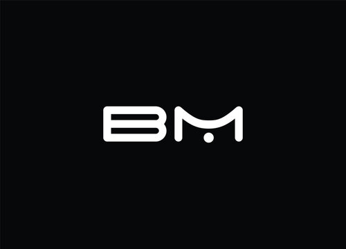 BM abstract logo design and professional logo