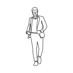 a outline human graphic conceptual draw