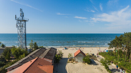 Plaża Kąty Rybackie z drona © Marcin