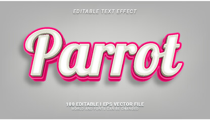 Parrot Text Effect