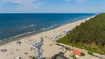 Plaża Kąty Rybackie z drona