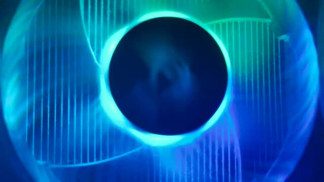 Colorful RGB neon backlight on computer fan