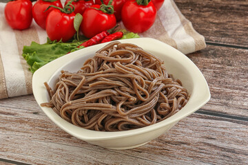Asian cuisine - soba in the bowl
